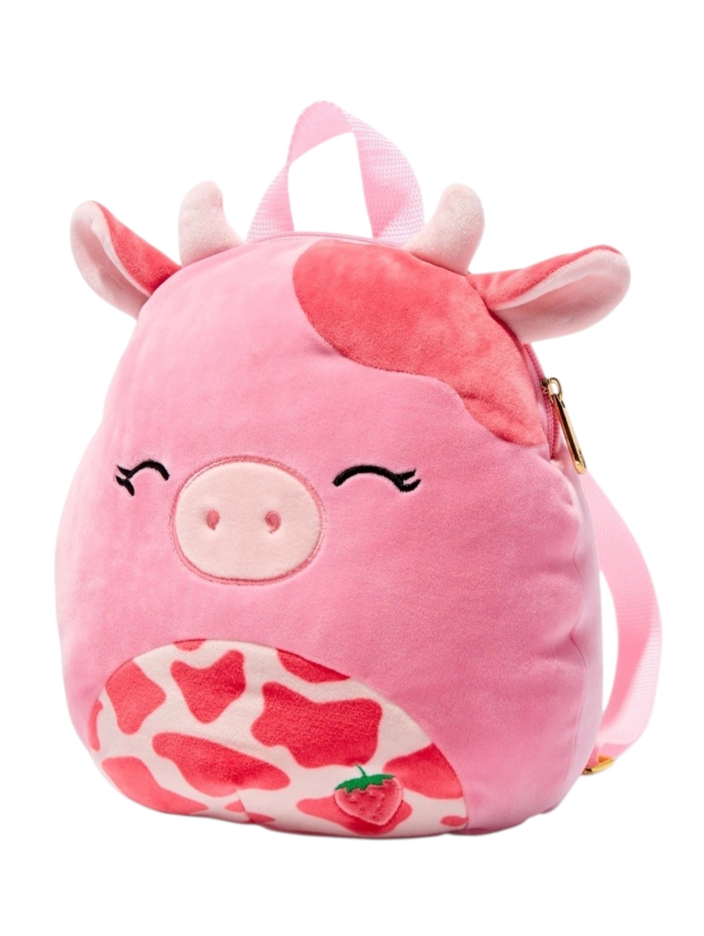 Squishmallows 12'' Pink Cow Plush Toy Backpack